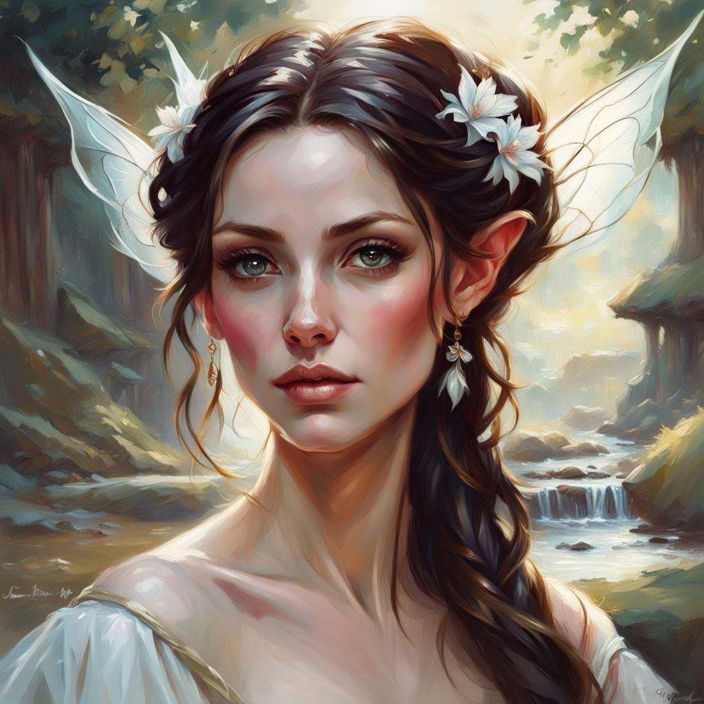 Elfin Beauty - AI Generated Artwork - NightCafe Creator