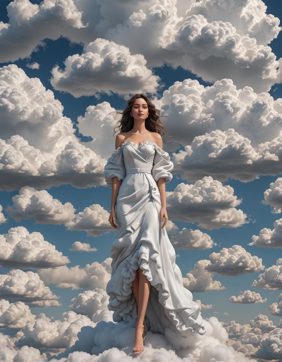 3d  view of Most beautiful Gorgeous attractive lady made out...