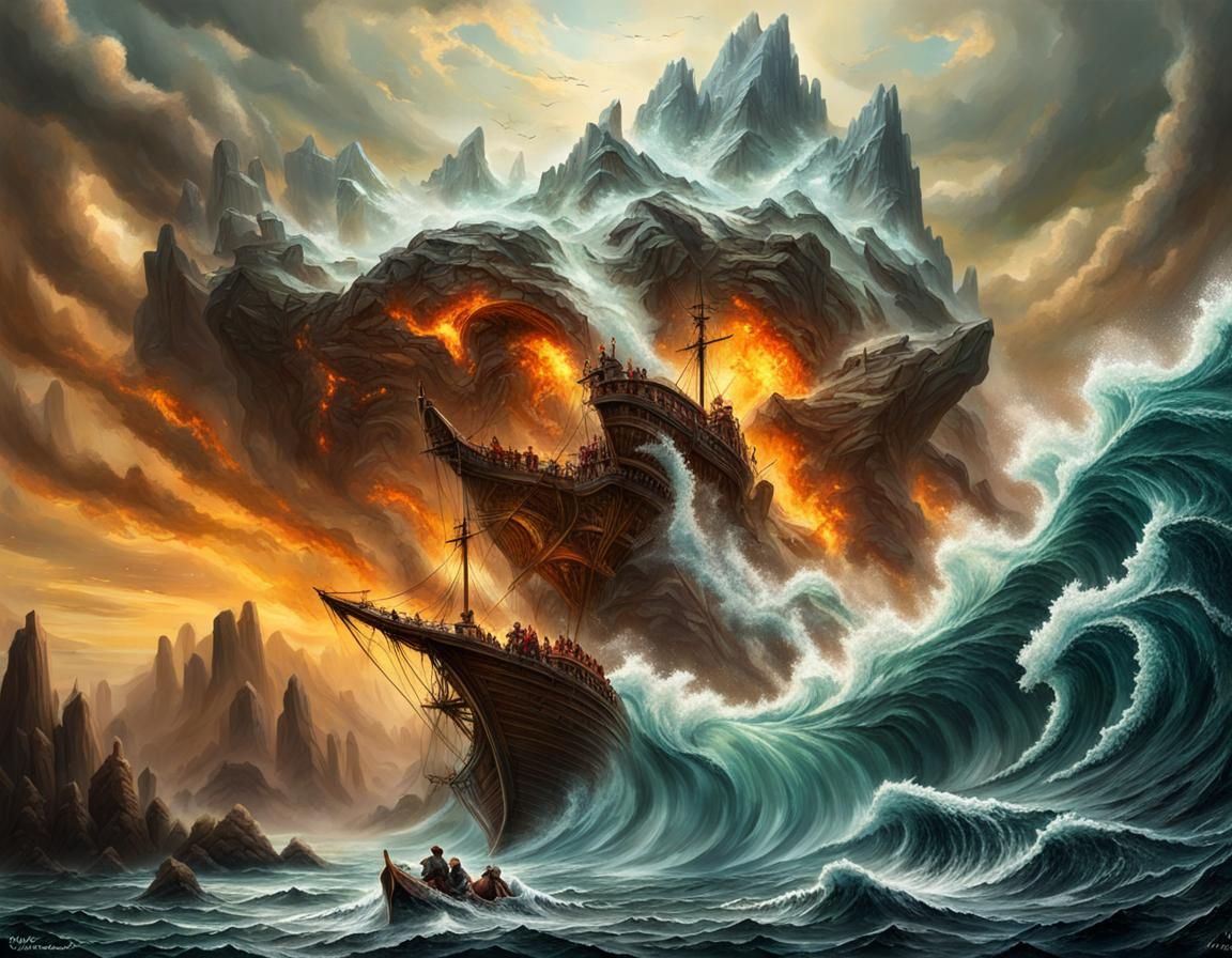 A raging storm ...
