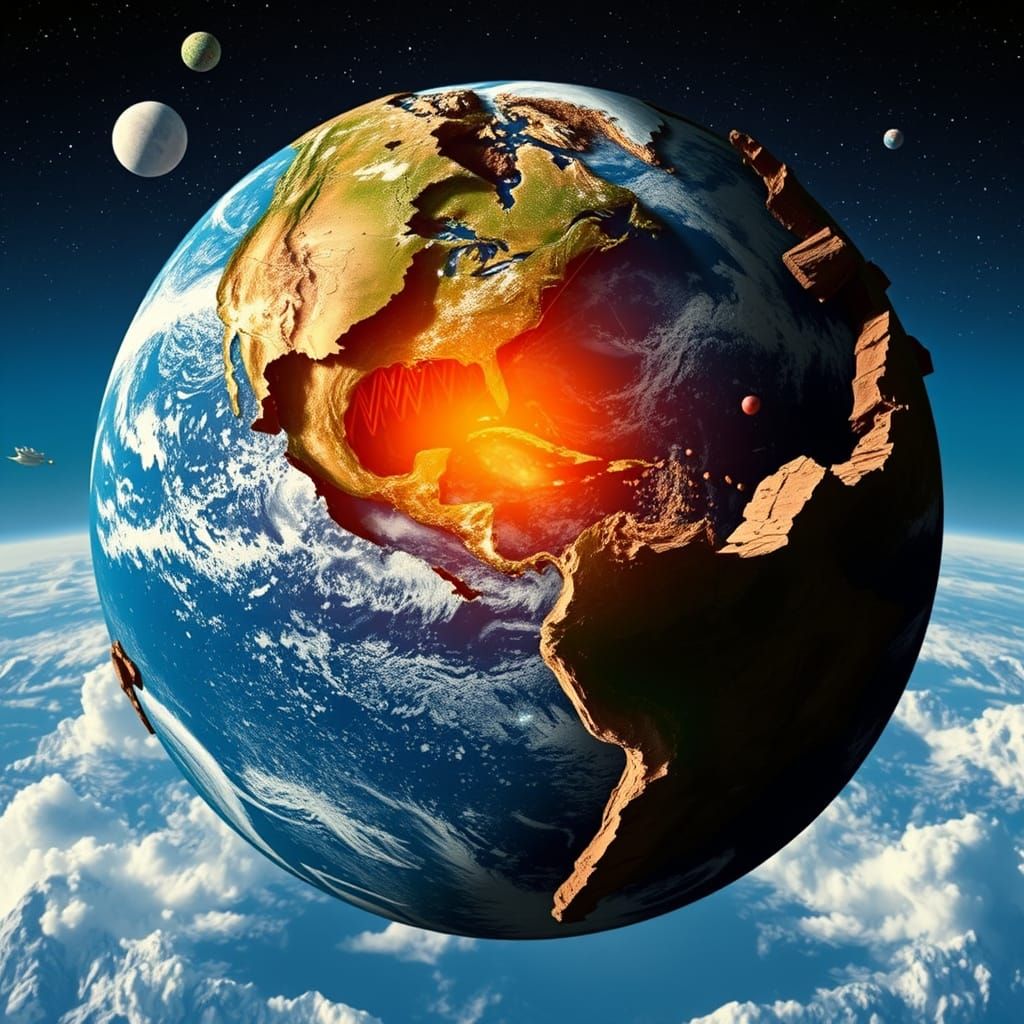 earth as it is destroyed  by @gabo das lorenzo 