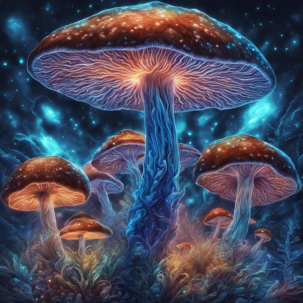 bioluminescent mushroom