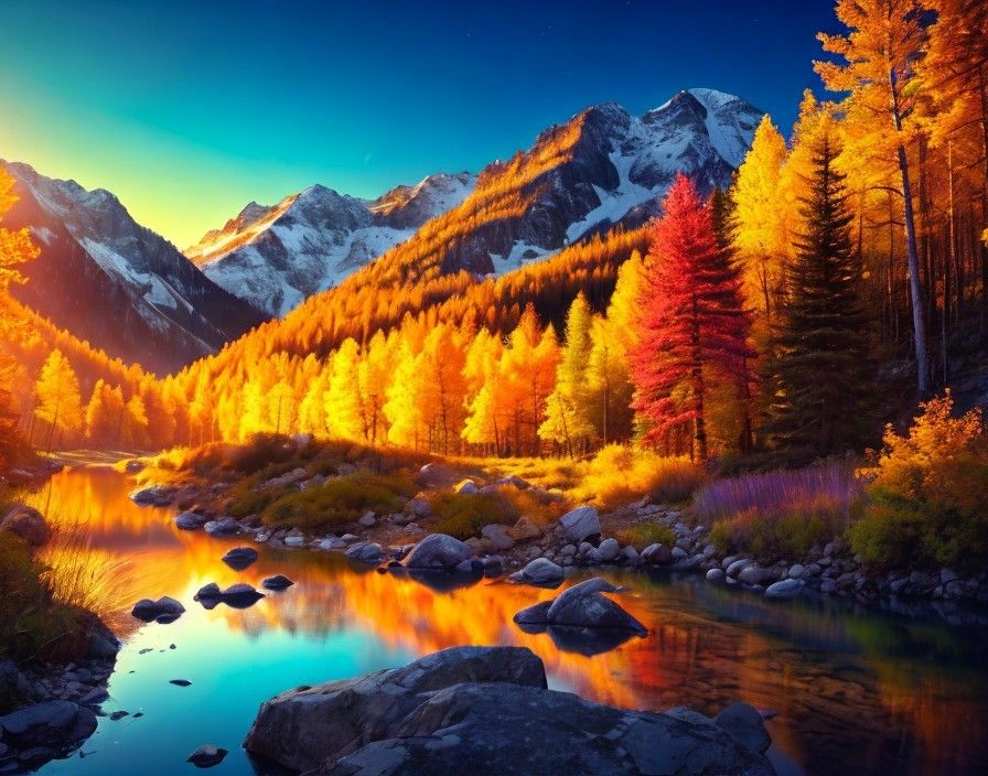 Autumn Splendor - River Reflections