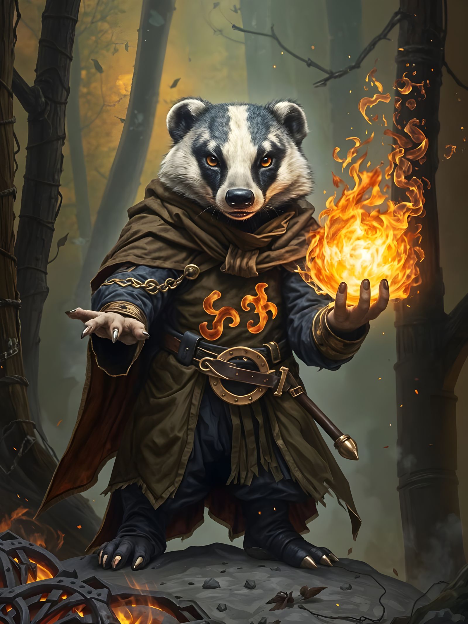 badger wizard  by @dma