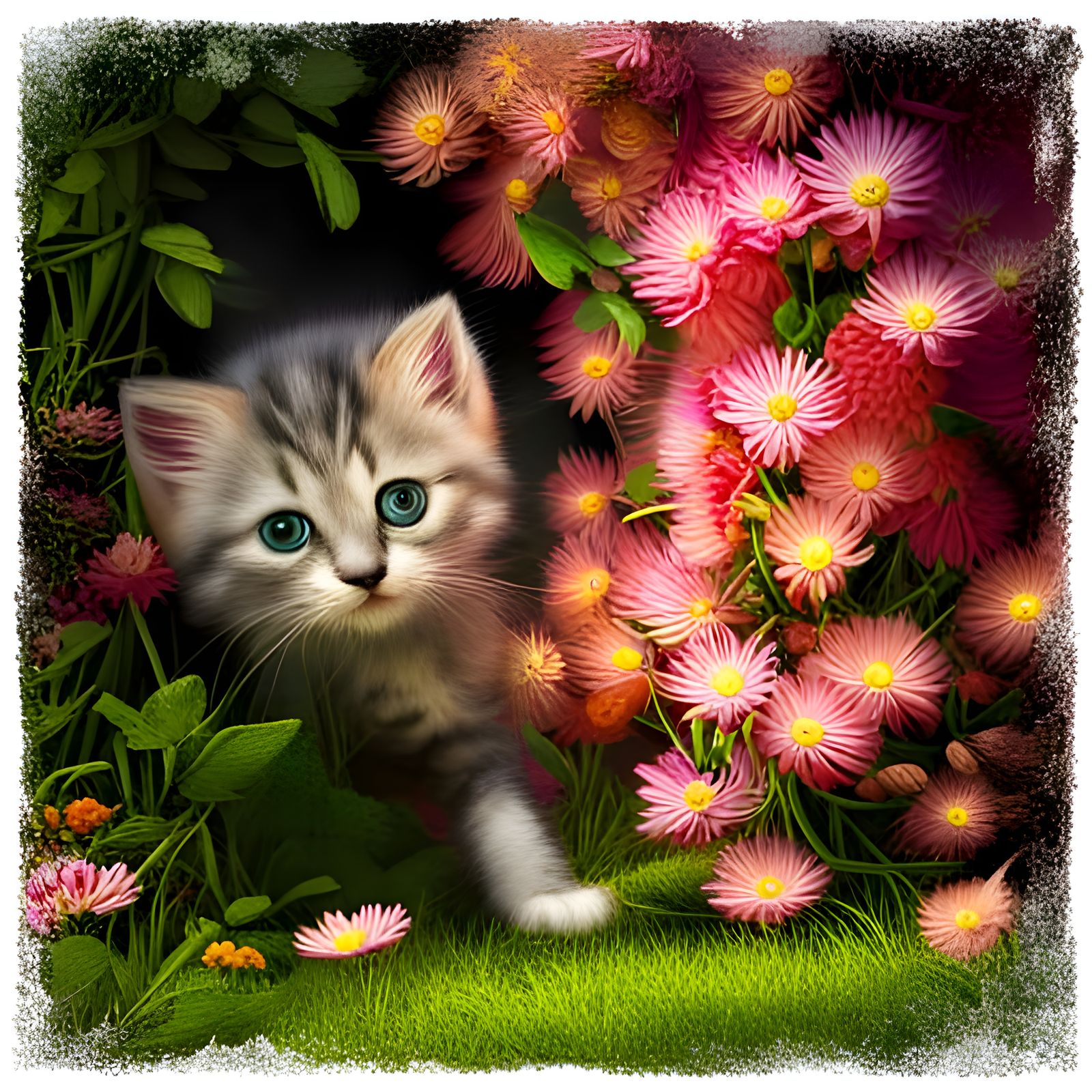 Flower Tunnel - AI Generated Artwork - NightCafe Creator