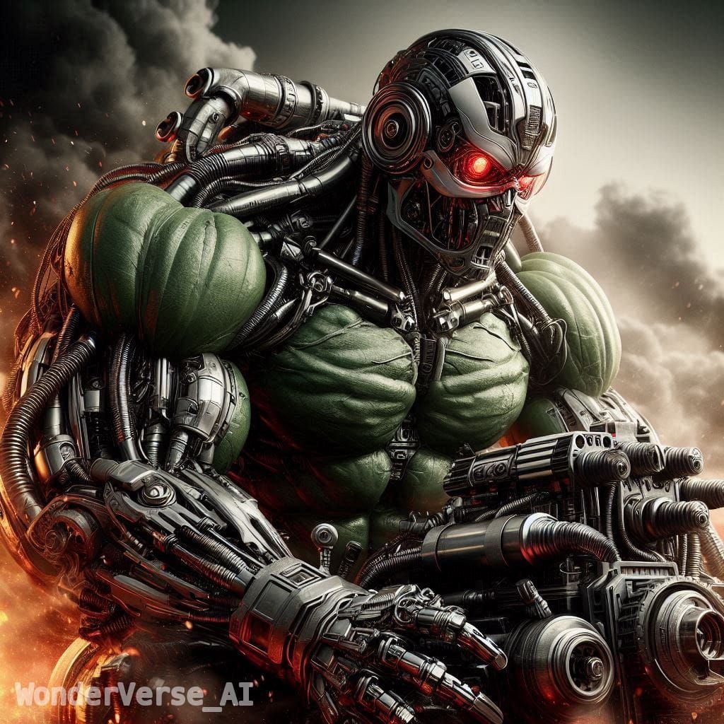 Reimagined futuristic Hulk