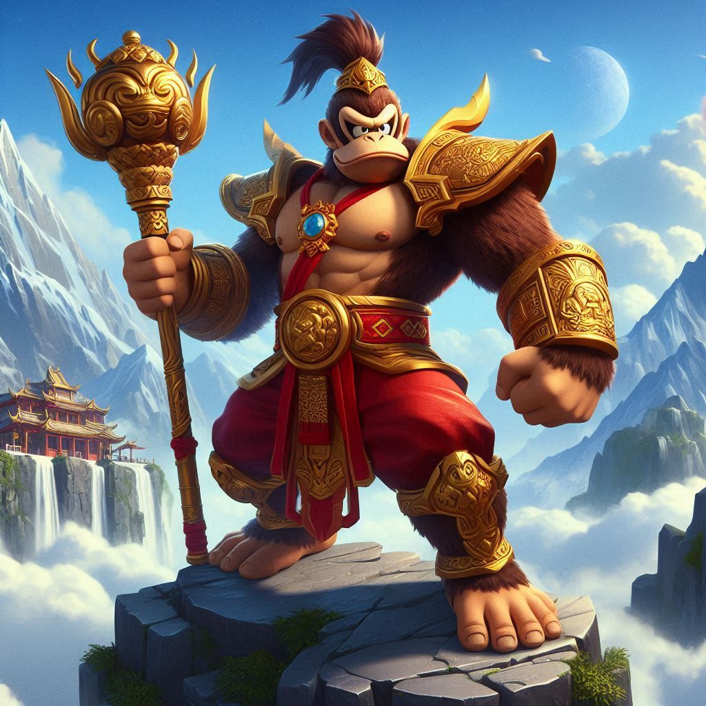 Donkey Kong as Su Wukong god