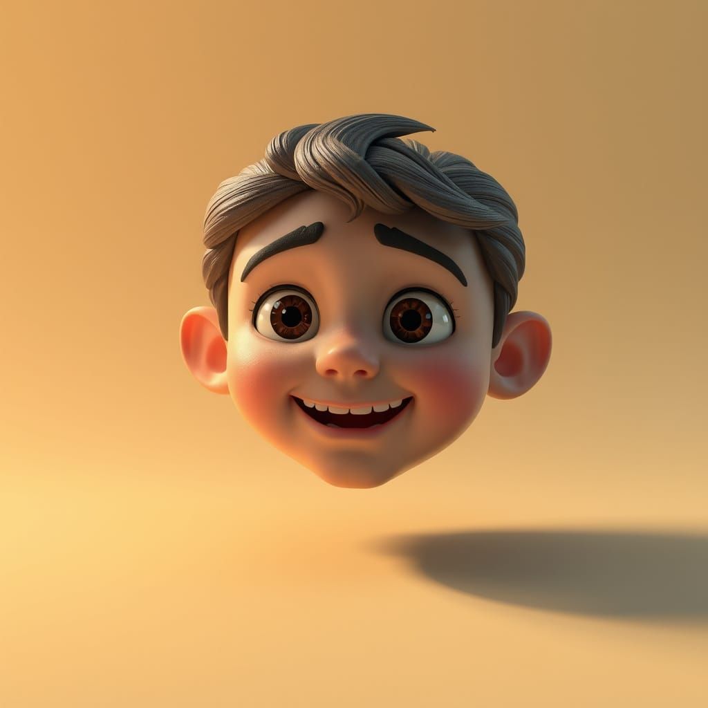 Asian Feast with Happy Diners in 3D Style