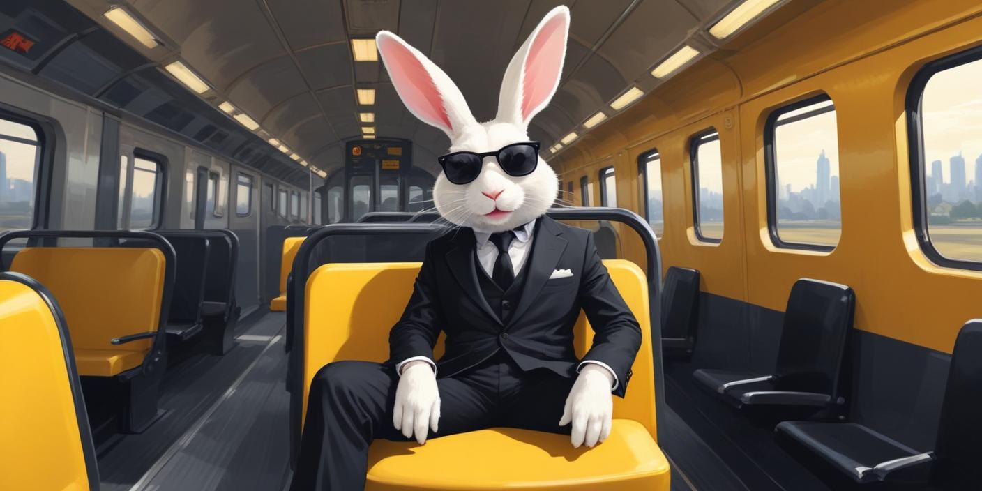 WHITE BUSINESS'RABBIT'