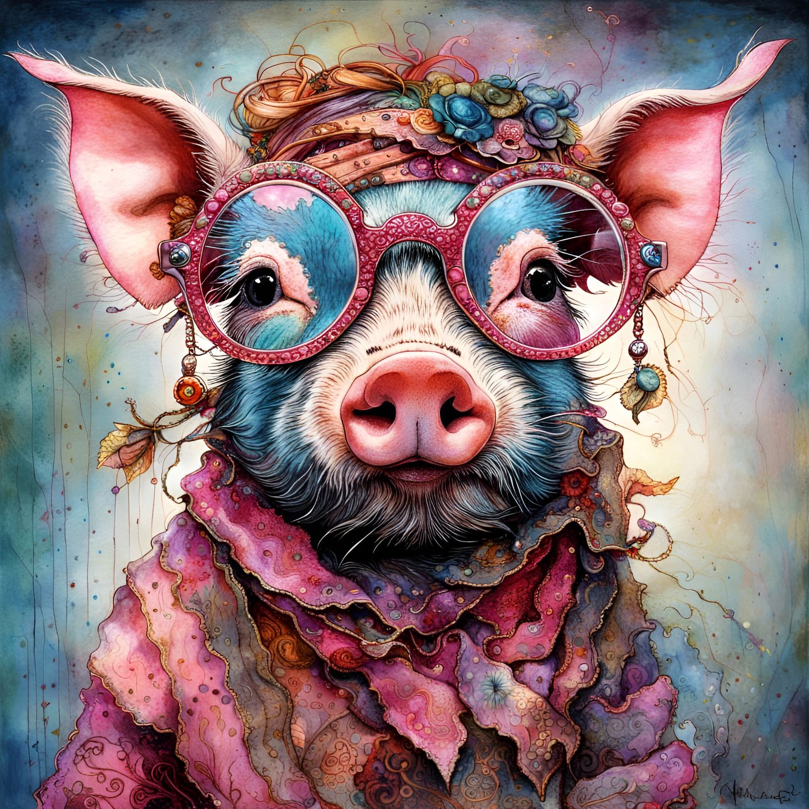 Petunia  the Pig  by @Meg