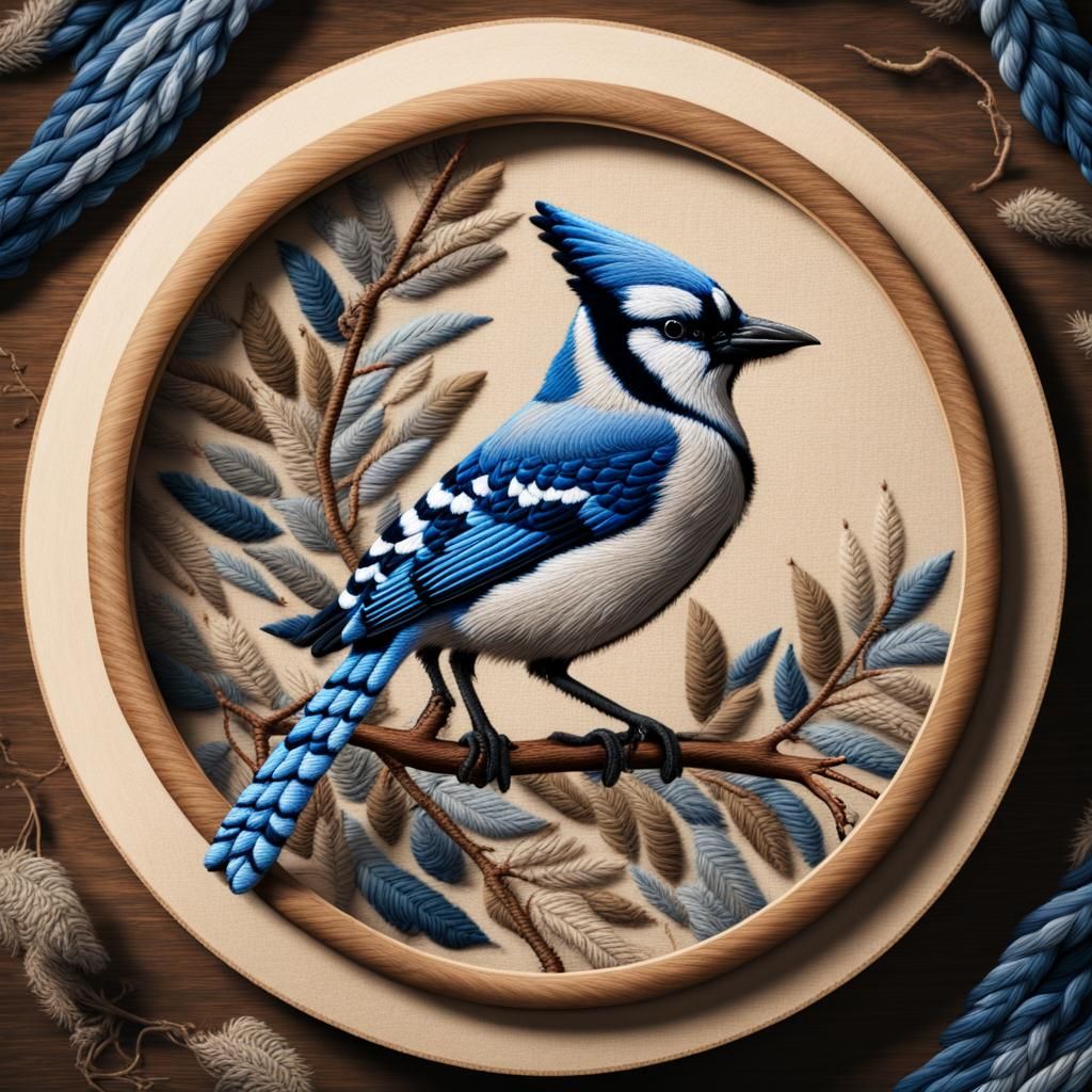 Blue Jay  by @Gwin-the-Elf