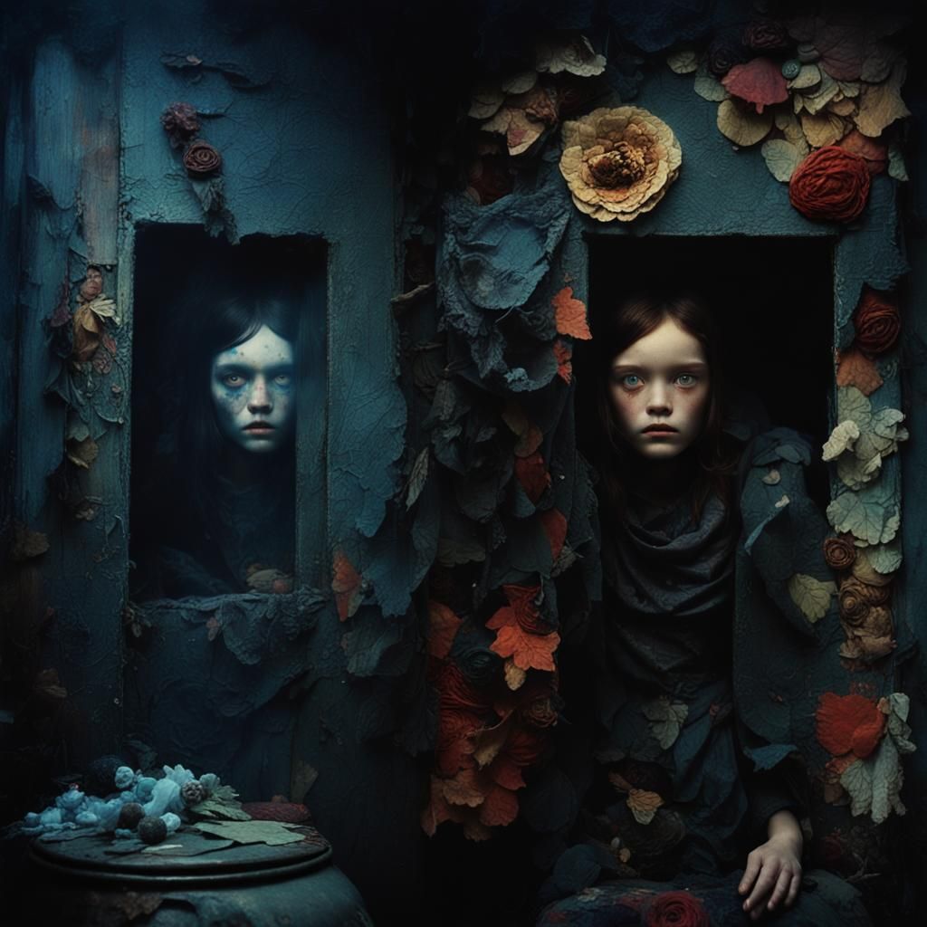 looking for her lost mirror reflection
