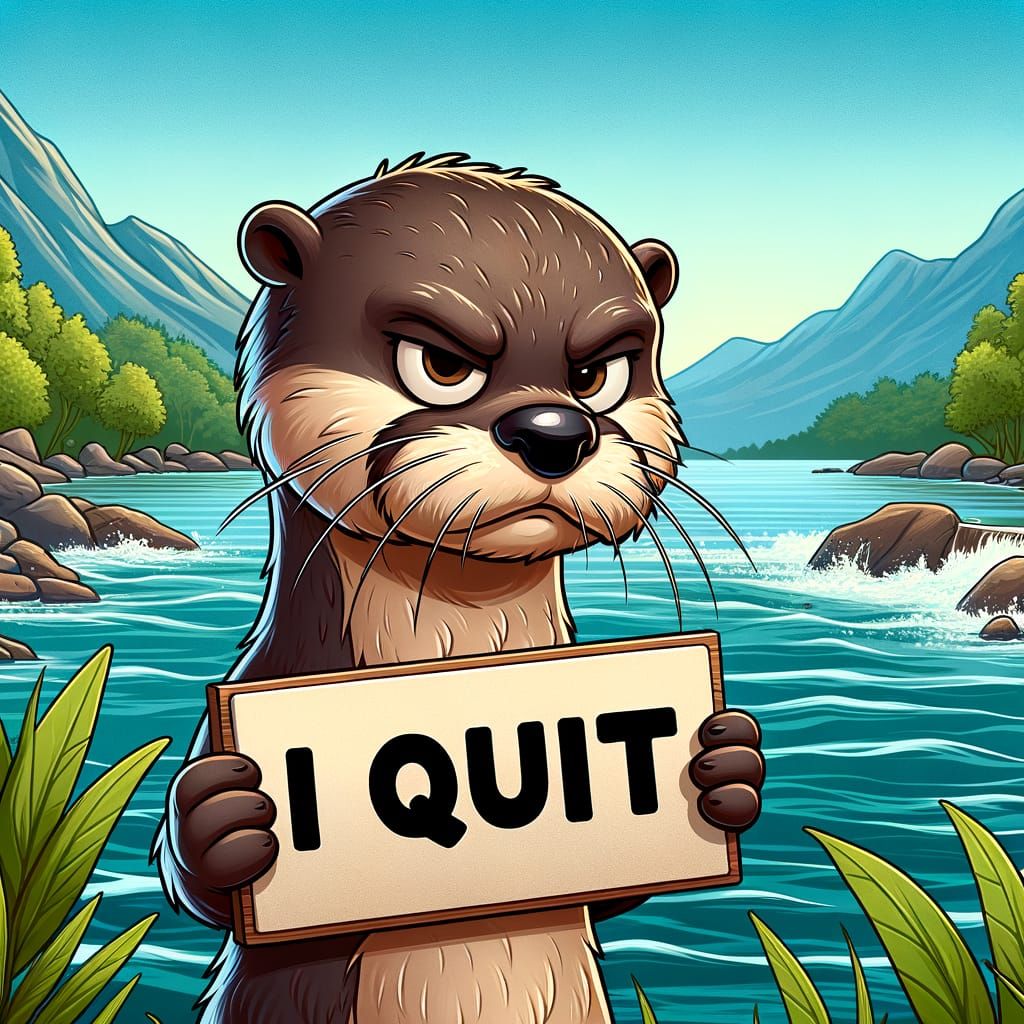 Otter's had enough!