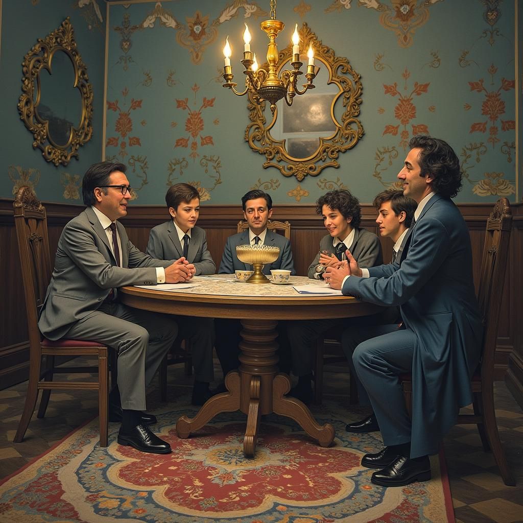 Little Girl's Autumn Painting in Pastel Shades