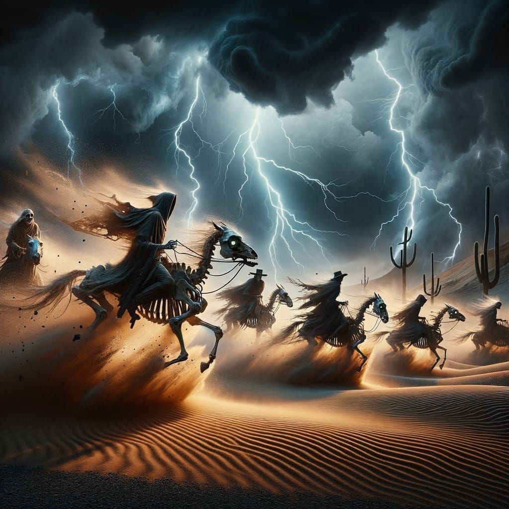 “As the ghost riders rode on by”  by @Ninja Nina 