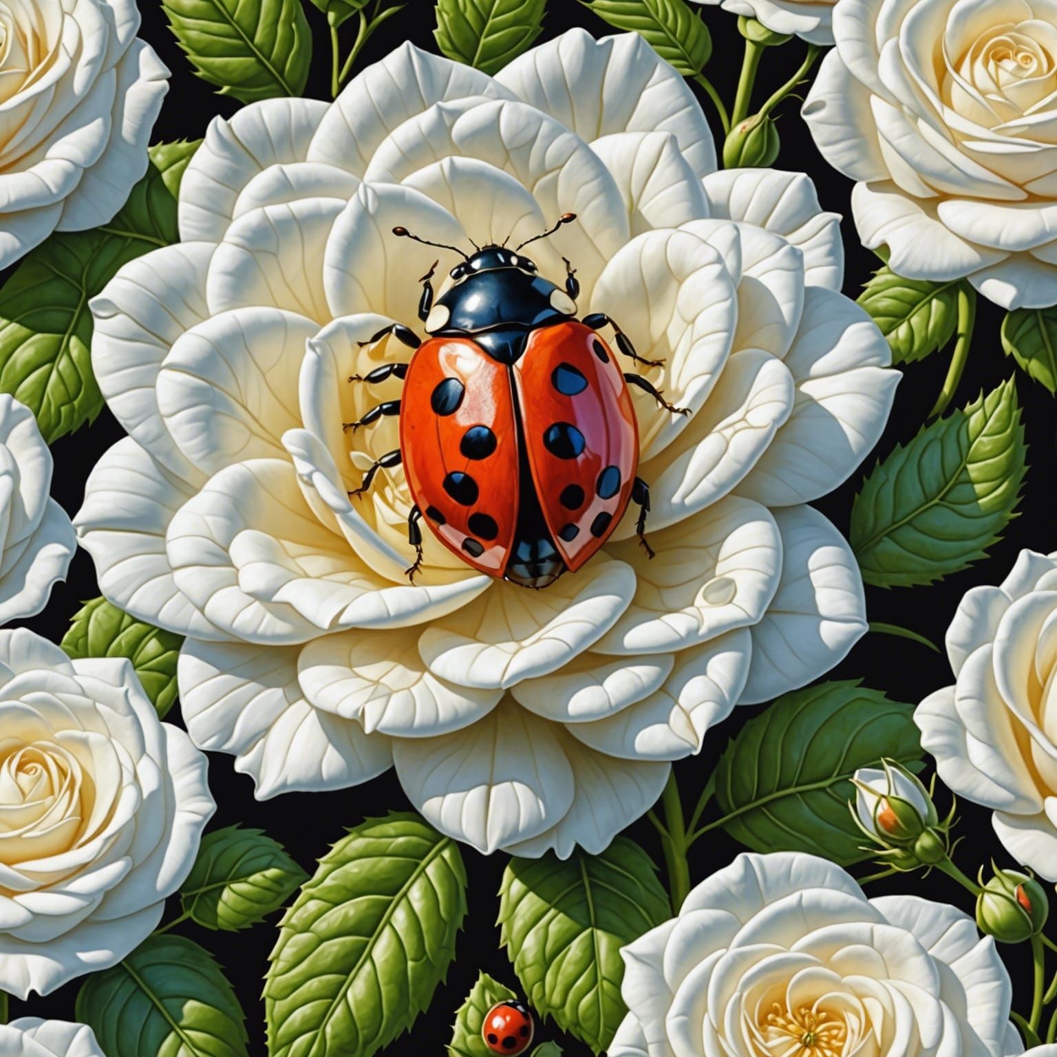 Quilted scene  by @Artist