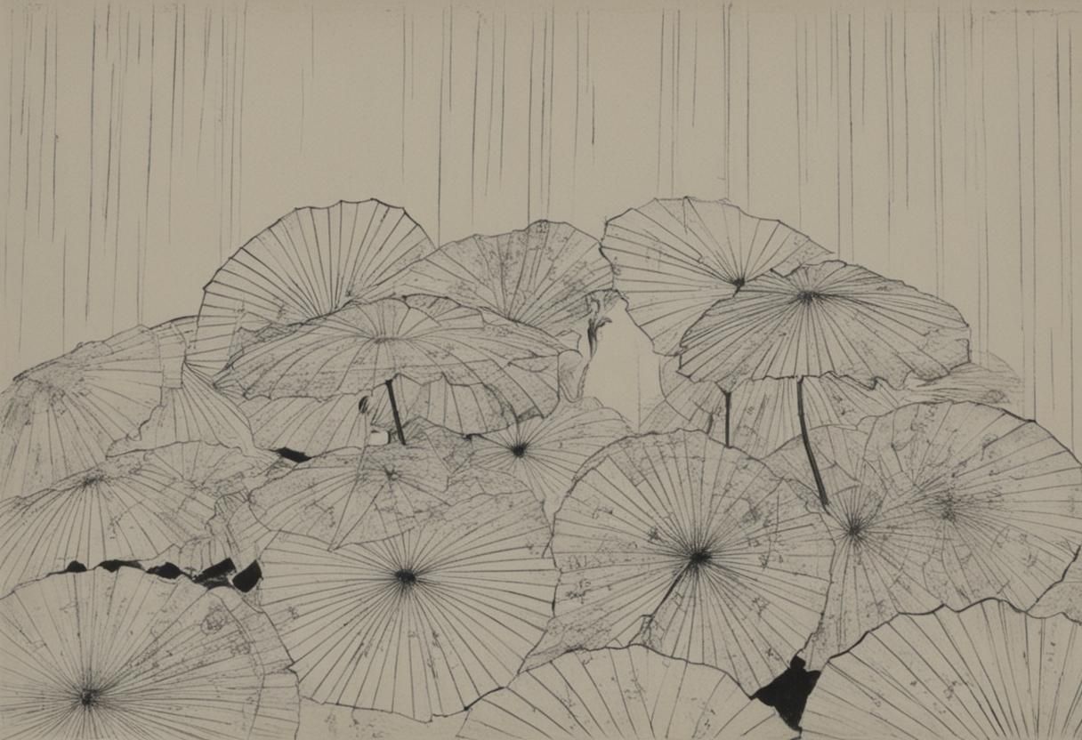 Komura Yukisaki « Pluie d’Osen » vers 1941 Musée d’art Shimi...