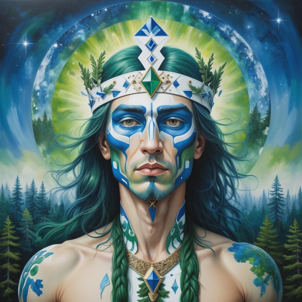 Finnish Forest: Jung Archetype Portrait in Hyperrealism