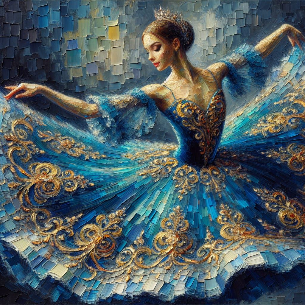 Impasto ballerina   by @Goosie Girl 