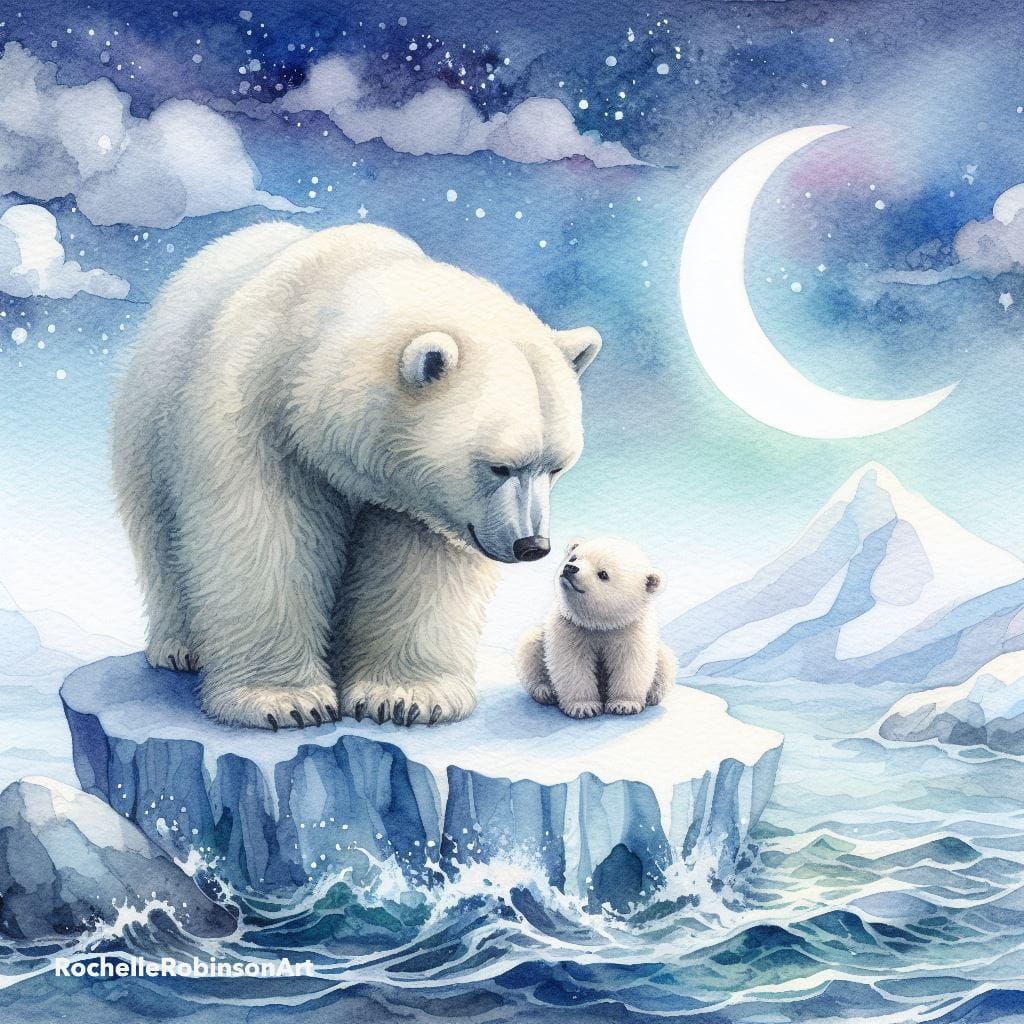 Polar Bear In The Artic