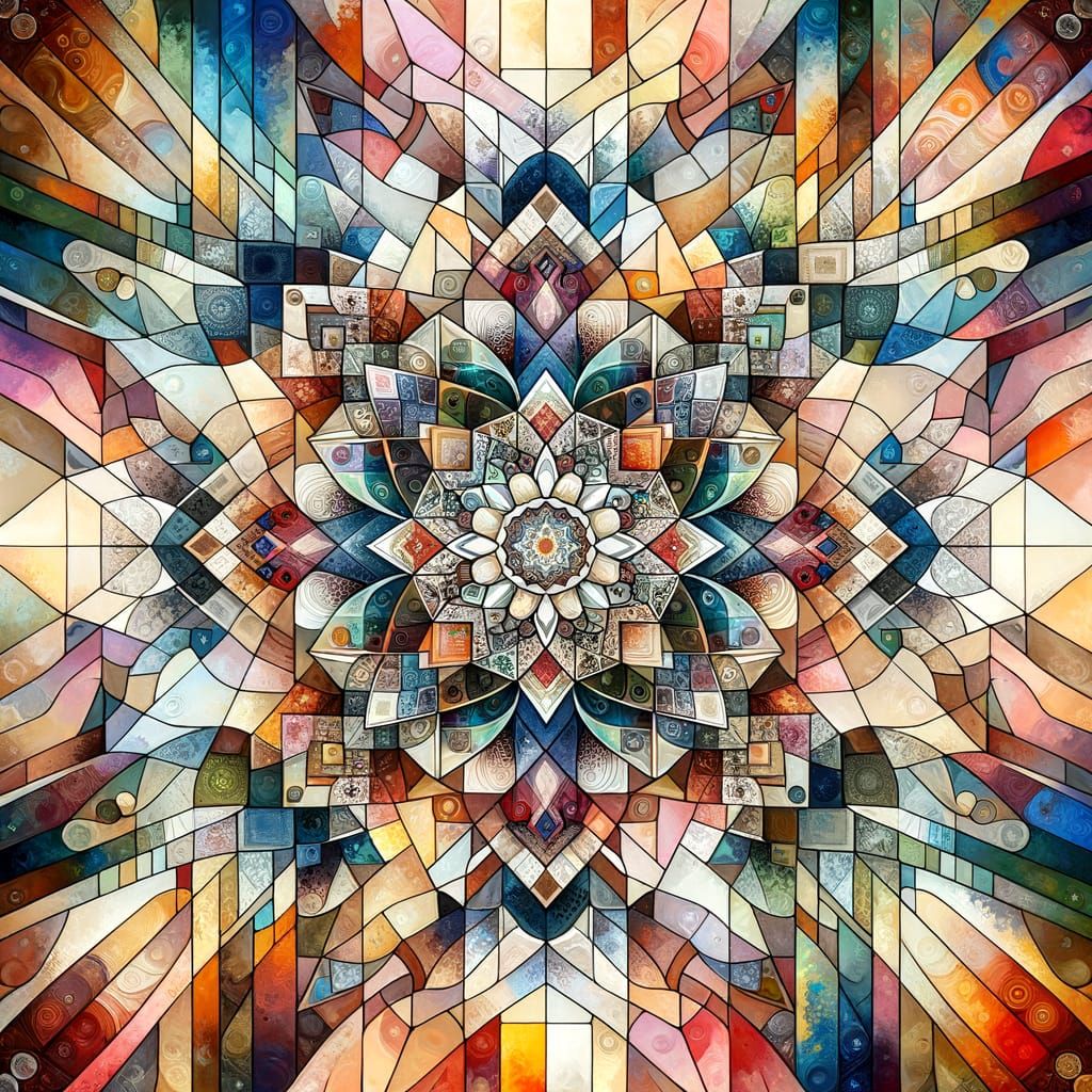 Kaleidoscope in water and oil  by @Dean
