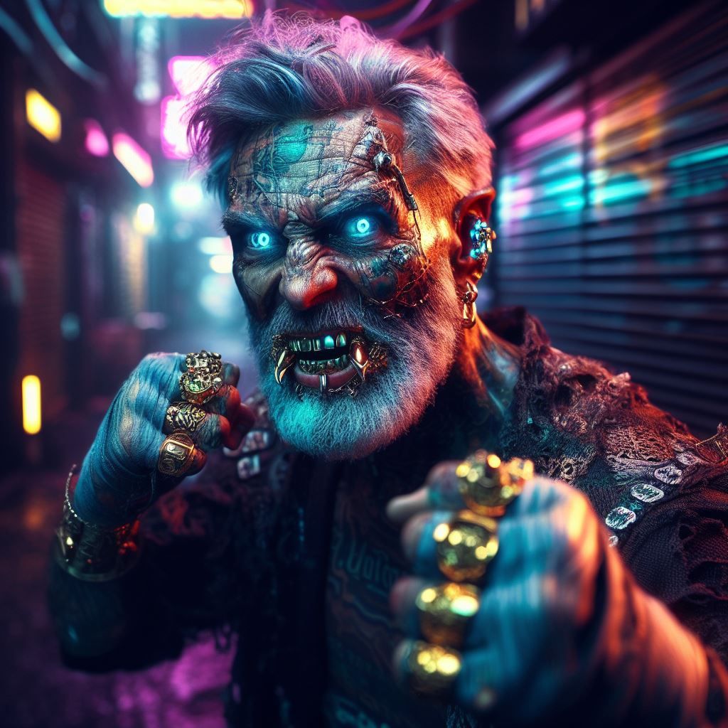 Neon City Street fighter