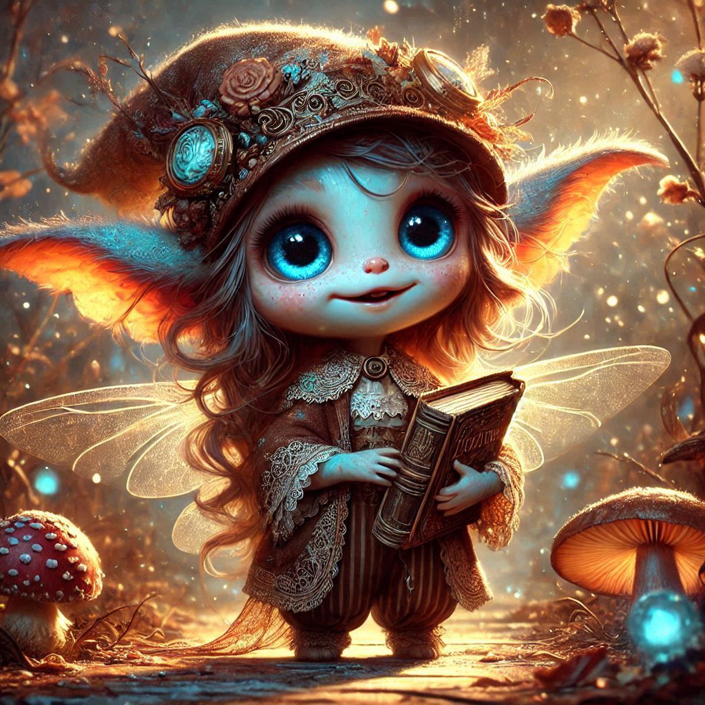 adorable fairy-tale fantasy creature portrait..