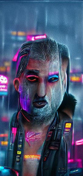 A cyberpunk portrait - AI Generated Artwork - NightCafe Creator