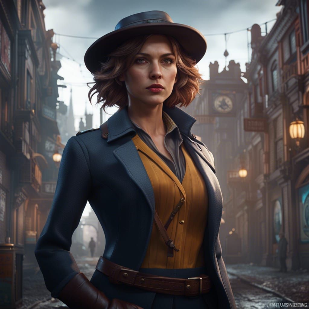 pretty-female-detective-ai-generated-artwork-nightcafe-creator