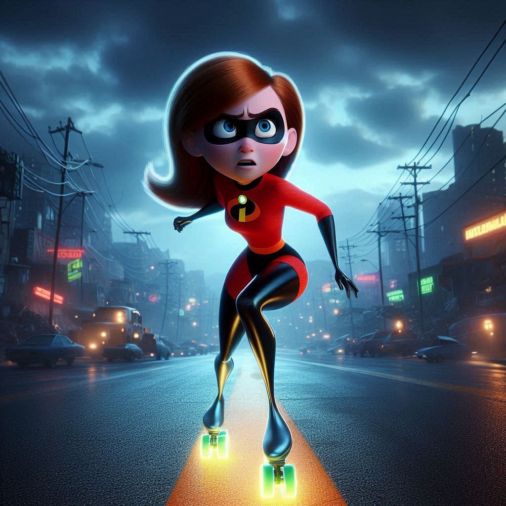 Elastigirl senses the danger