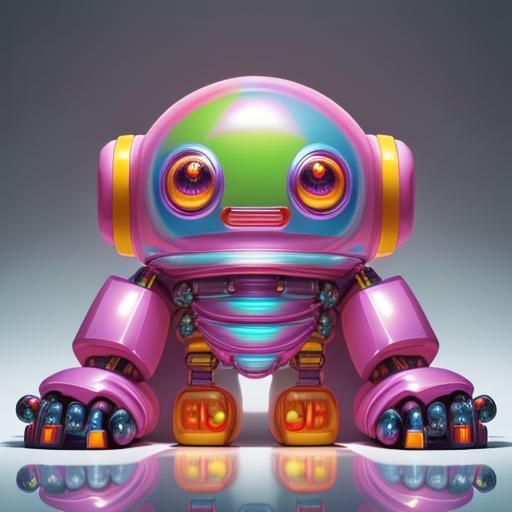 cutest robot grok - AI Generated Artwork - NightCafe Creator