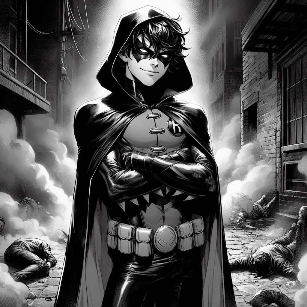 Robin in Black and White