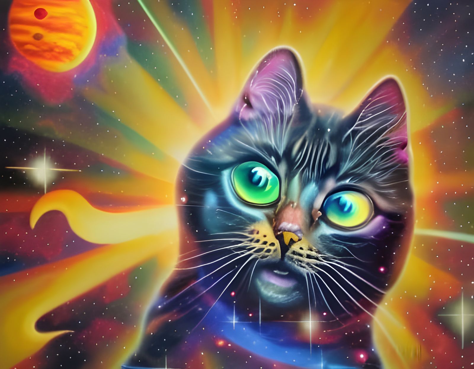 Outer Space Kitty Weirdness #10 - AI Generated Artwork - NightCafe Creator