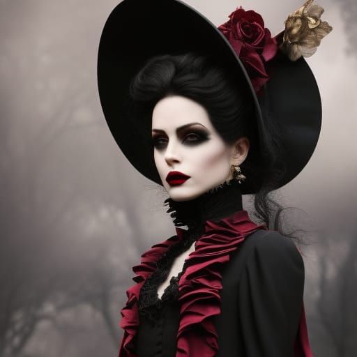 Victorian Vamp - AI Generated Artwork - NightCafe Creator