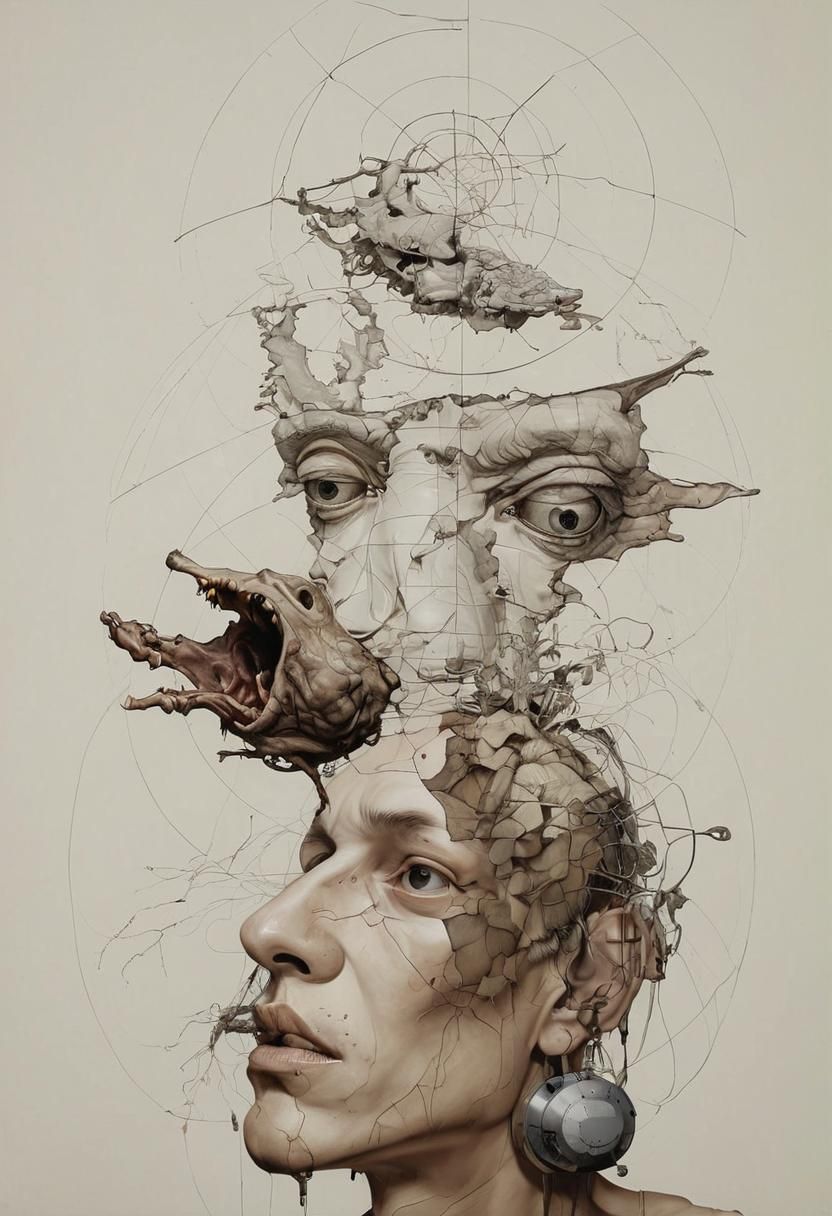 Surreal Refrigerator in Pop Art Style