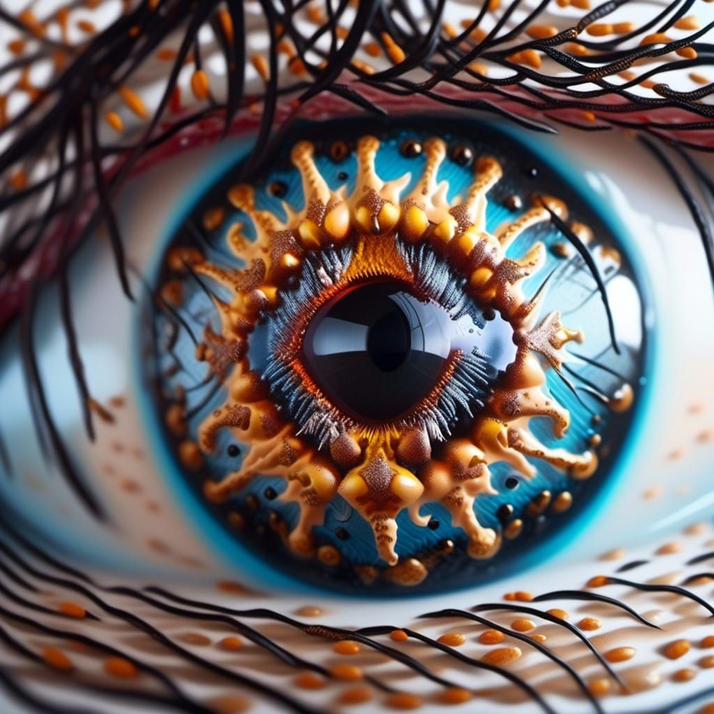 Sinister Weaver of Nightmares Portrait as Oil Painting