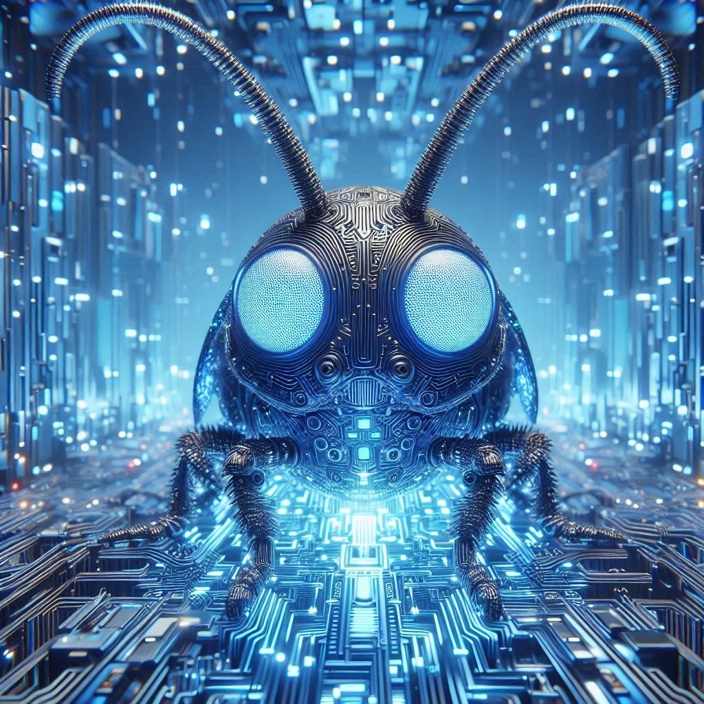 Ethereal Glow: A Digital Bug