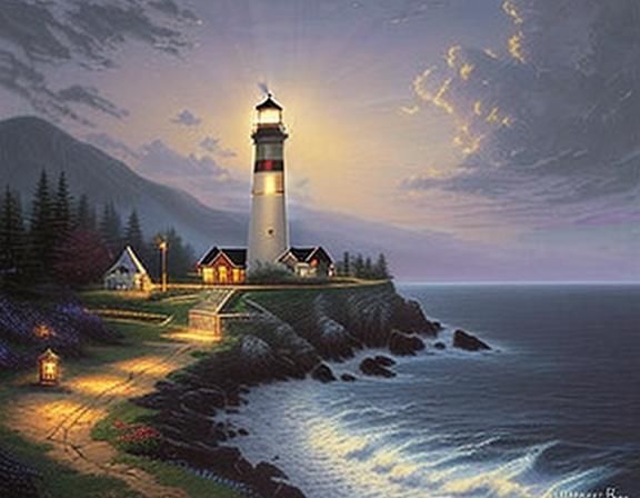 Lighthouse Thomas Kinkade AI Generated Artwork NightCafe Creator   G9jhZeXkGDuW3Hpi9rCu  1  7eipg 