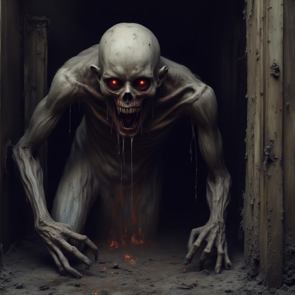 <lora:Nightmare v2:1.0>a terrible zombie ghoul orde , ragging in a street, by Sarah Moon , Bill Henson, Masahisa Fukase, Nicola Samori , Zdz...