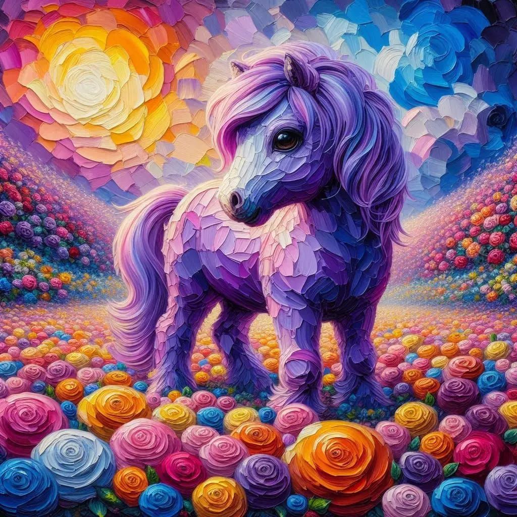 Purple pony