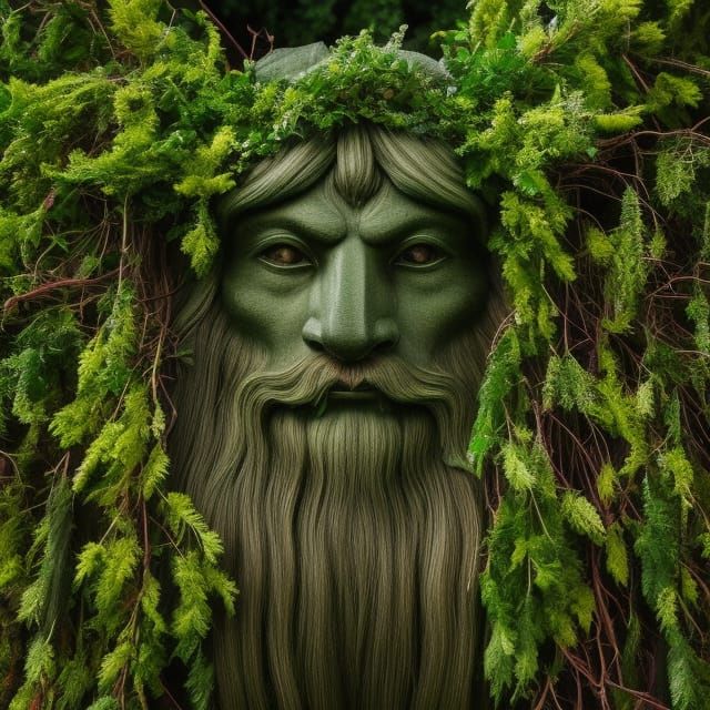 Green Man Take VI - AI Generated Artwork - NightCafe Creator