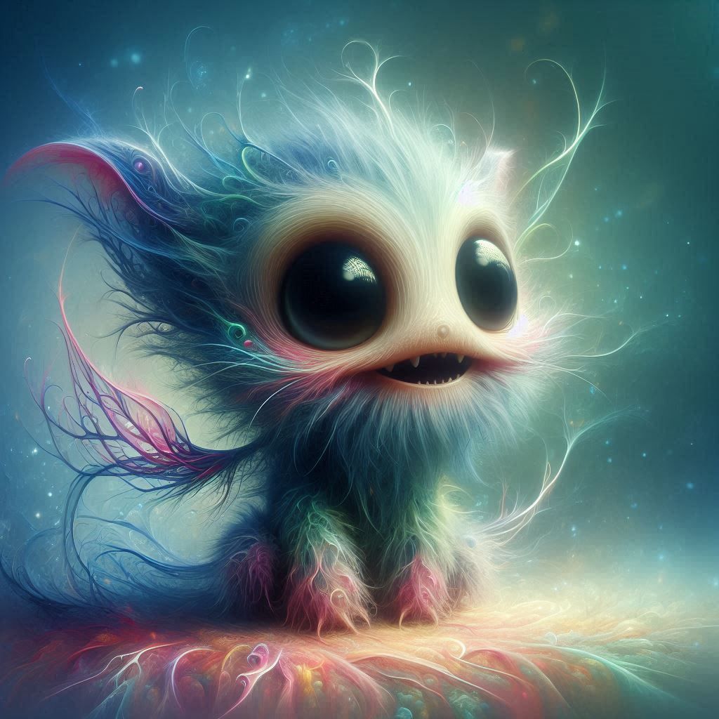 adorable fairy-tale fantasy creature portrait..