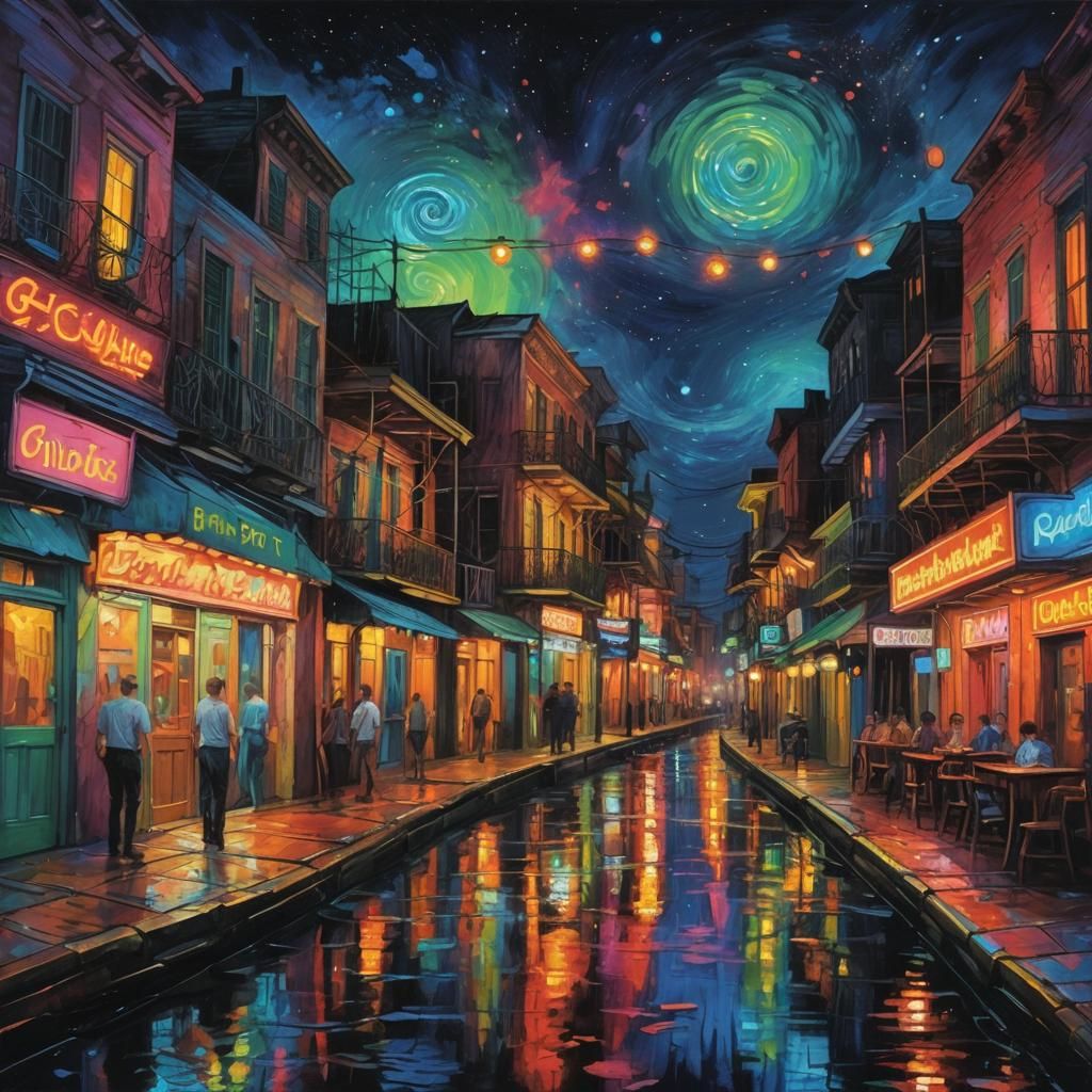 Impressionist, Bourbon street   by @Witchyluck