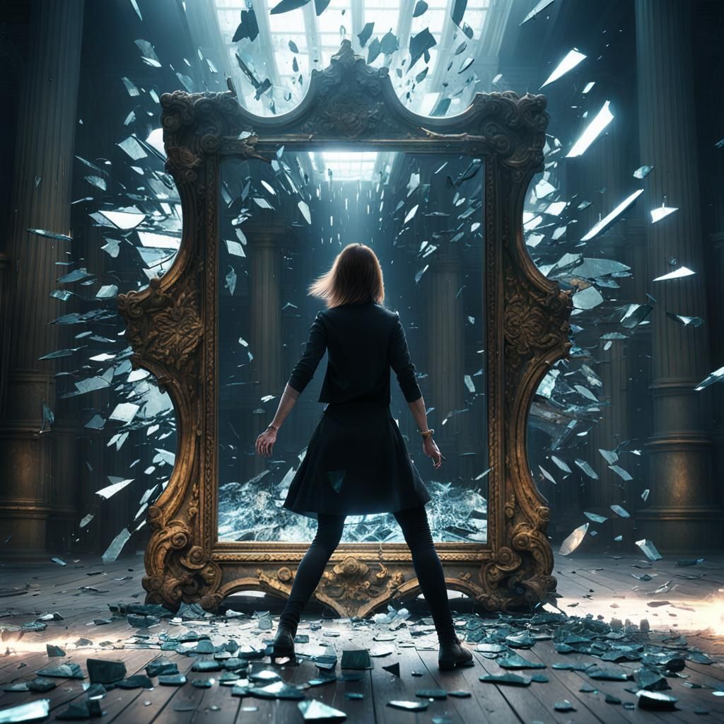 Broken mirror  by @Jynn