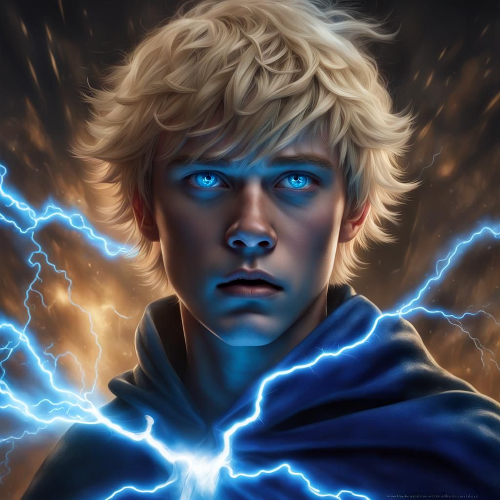 Luke. Lightning mage - AI Generated Artwork - NightCafe Creator