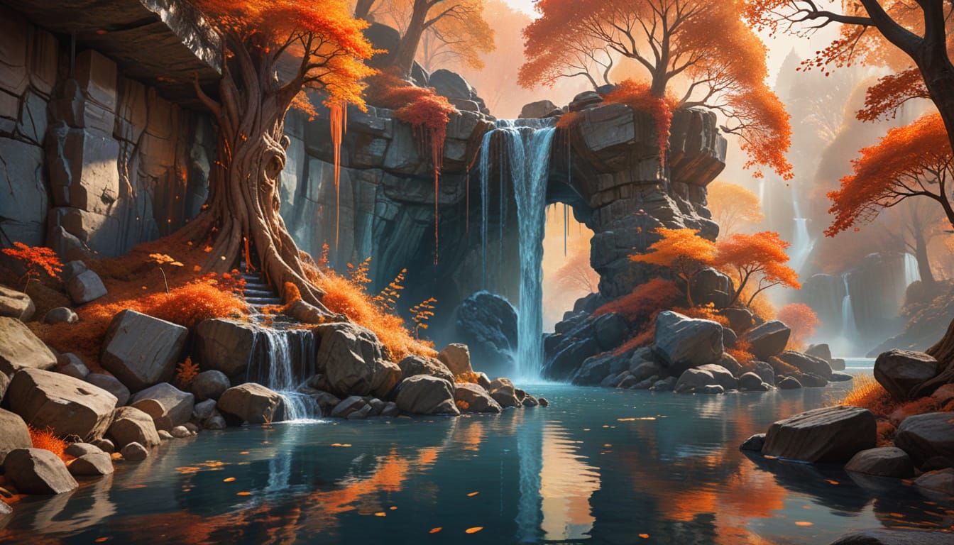 Autumn Waterfall