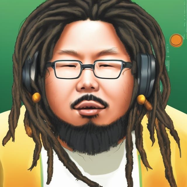 Chubby Korean Rastafarian programmer 3