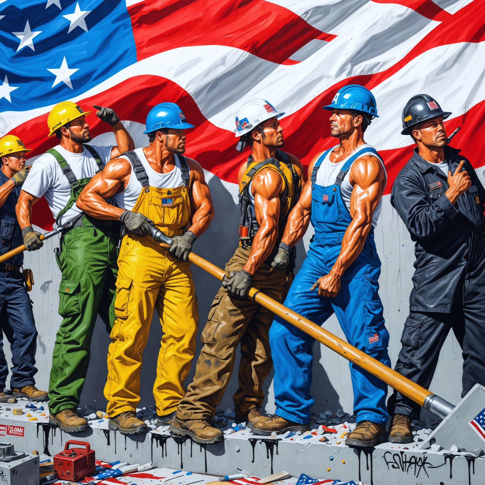 Iron Worker, Mine Worker, Construction Worker, Military Work...