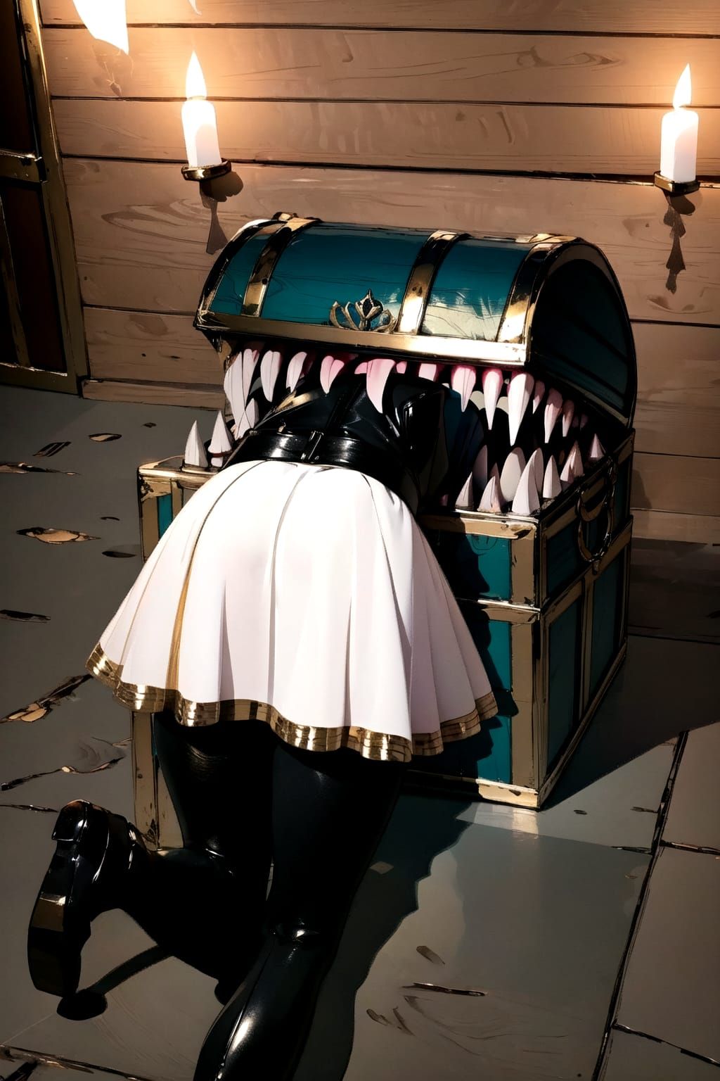 Frieren falls for the Mimic trap all the time