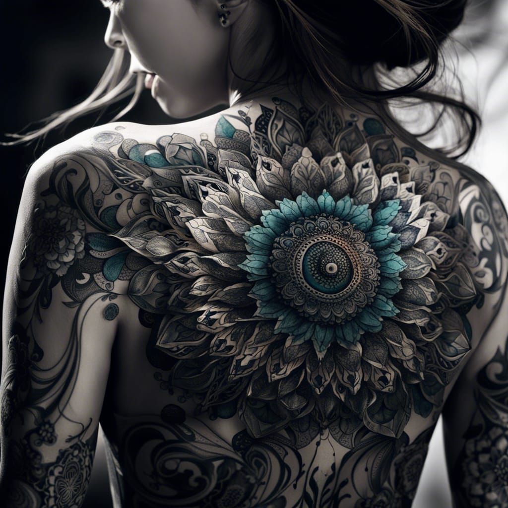 Create custom mandala tattoo design for you by Barrawoust | Fiverr