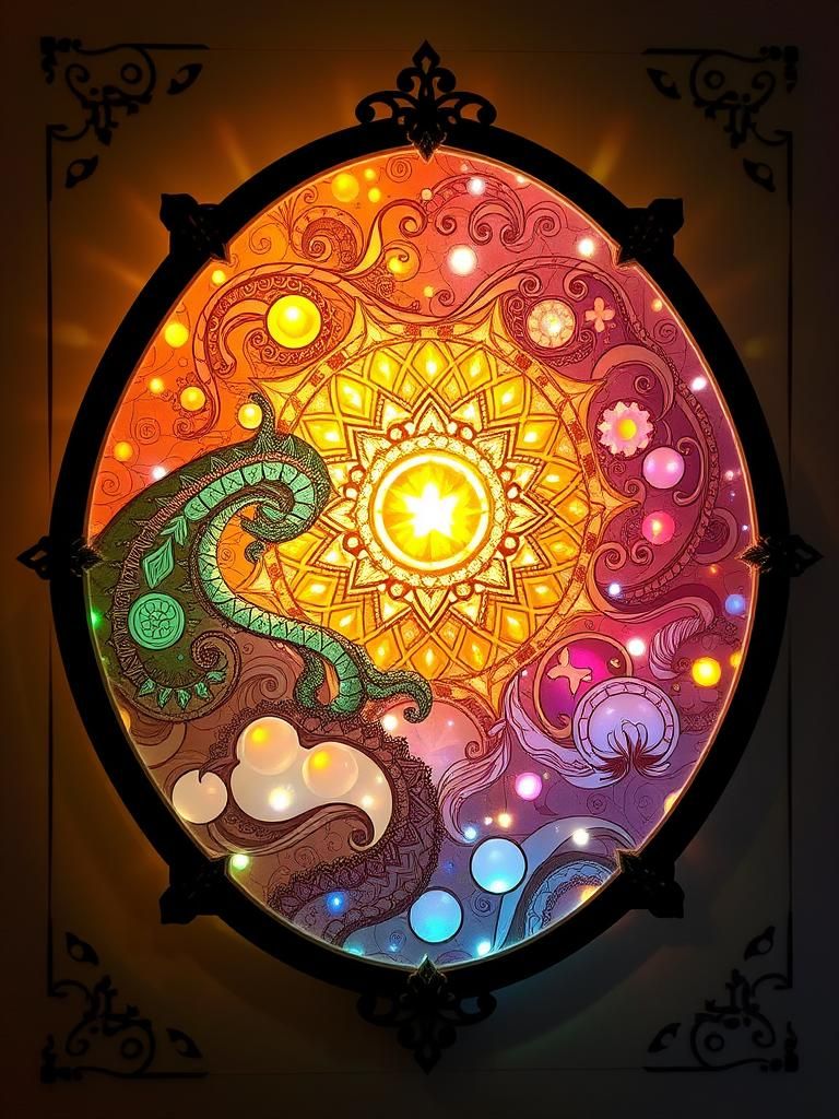 (Heavenly Light Projecting Into Your Soul A Light Sculpture ...